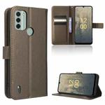 For Nokia C31 Diamond Texture Leather Phone Case(Brown)