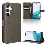 For Samsung Galaxy A54 5G Diamond Texture Leather Phone Case(Brown)