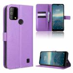 For Vodafone Smart V22 Diamond Texture Leather Phone Case(Purple)