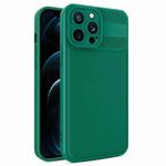 For iPhone 12 Pro Max Twill Texture TPU Shockproof Phone Case(Green)
