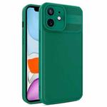 For iPhone 11 Twill Texture TPU Shockproof Phone Case(Green)