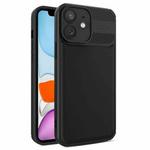 For iPhone 11 Twill Texture TPU Shockproof Phone Case(Black)