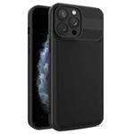 For iPhone 11 Pro Max Twill Texture TPU Shockproof Phone Case(Black)