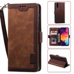 For Galaxy A70 Retro Splicing Horizontal Flip Leather Case with Card Slots & Holder & Wallet(Brown)