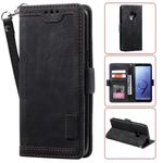 For Galaxy S9 Retro Splicing Horizontal Flip Leather Case with Card Slots & Holder & Wallet(Black)