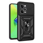 For Xiaomi Redmi Note 12 Pro 5G Sliding Camera Cover Design Phone Case(Black)