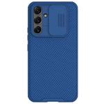 For Samsung Galaxy A54 5G NILLKIN Black Mirror Pro Series Camshield PC Phone Case(Blue)