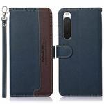 For Sony Xperia 10 V KHAZNEH Litchi Texture Leather RFID Phone Case(Blue)