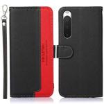 For Sony Xperia 10 V KHAZNEH Litchi Texture Leather RFID Phone Case(Black)