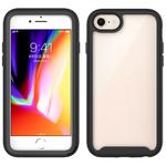 For iPhone SE 2022 / SE 2020 / 8 / 7 Starry Sky Solid Color Series Shockproof PC + TPU Protective Case(Black)