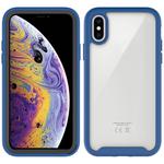 For iPhone XS Max Starry Sky Solid Color Series Shockproof PC + TPU Protective Case(Royal Blue)
