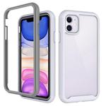 For iPhone 11 Starry Sky Solid Color Series Shockproof PC + TPU Protective Case(White)