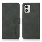 For Motorola Moto G73 5G KHAZNEH Matte Texture Leather Phone Case(Green)