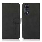 For OPPO Reno8 T 4G KHAZNEH Matte Texture Leather Phone Case(Black)