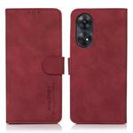 For OPPO Reno8 T 4G KHAZNEH Matte Texture Leather Phone Case(Red)
