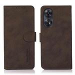 For OPPO Reno8 T 4G KHAZNEH Matte Texture Leather Phone Case(Brown)