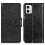 For Motorola Moto G73 5G Nappa Texture Flip Leather Phone Case(Black)