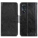 For OPPO Reno8 T 4G Nappa Texture Flip Leather Phone Case(Black)