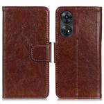 For OPPO Reno8 T 4G Nappa Texture Flip Leather Phone Case(Brown)