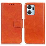 For Honor X7a 4G Nappa Texture Flip Leather Phone Case(Orange)