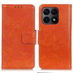 For Honor X8a 4G Nappa Texture Flip Leather Phone Case(Orange)
