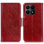 For Honor X8a 4G Nappa Texture Flip Leather Phone Case(Red)