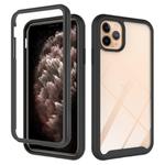 For iPhone 11 Pro Max Starry Sky Solid Color Series Shockproof PC + TPU Protective Case(Black)