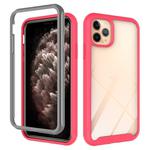 For iPhone 11 Pro Max Starry Sky Solid Color Series Shockproof PC + TPU Protective Case(Red)
