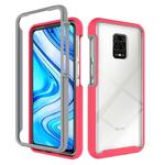 For Xiaomi Redmi Note 9S / Note 9 Pro Starry Sky Solid Color Series Shockproof PC + TPU Protective Case(Red)