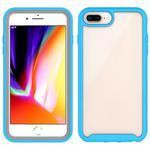 For iPhone 6 Plus / 7 Plus / 8 Plus Starry Sky Solid Color Series Shockproof PC + TPU Protective Case(Light Blue)