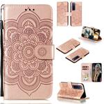 For Huawei nova 7 Pro Mandala Embossing Pattern Horizontal Flip PU Leather Case with Holder & Card Slots & Walle & Lanyard(Pink)