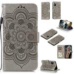 For Huawei Honor 30S Mandala Embossing Pattern Horizontal Flip PU Leather Case with Holder & Card Slots & Walle & Lanyard(Grey)