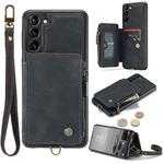 For Samsung Galaxy S23+ 5G CaseMe C20 Multifunctional RFID Leather Phone Case(Black)