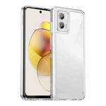 For Motorola Moto G73 Colorful Series Acrylic + TPU Phone Case(Transparent)