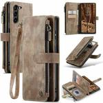 For Samsung Galaxy S23 5G CaseMe C30 Multifunctional Leather Phone Case(Brown)