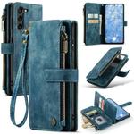 For Samsung Galaxy S23 5G CaseMe C30 Multifunctional Leather Phone Case(Blue)