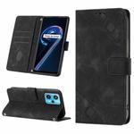 For Realme 9 Pro 5G / OnePlus Nord CE 2 Lite 5G Skin-feel Embossed Leather Phone Case(Black)