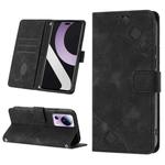 For Xiaomi Civi 2 Skin-feel Embossed Leather Phone Case(Black)