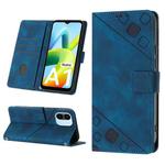 For Xiaomi Redmi A1 Skin-feel Embossed Leather Phone Case(Blue)