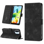 For Xiaomi Redmi A1 Skin-feel Embossed Leather Phone Case(Black)