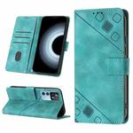 For Xiaomi 12T / 12T Pro / Redmi K50 Ultra Skin-feel Embossed Leather Phone Case(Green)