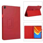 For Huawei MatePad SE 10.4 Litchi Texture Leather Tablet Case with Holder(Red)