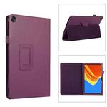 For Huawei MatePad SE 10.4 Litchi Texture Leather Tablet Case with Holder(Purple)
