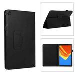 For Huawei MatePad SE 10.4 Litchi Texture Leather Tablet Case with Holder(Black)