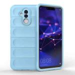 For Huawei Mate 20 Lite Magic Shield TPU + Flannel Phone Case(Light Blue)