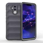 For Huawei Mate 20 Lite Magic Shield TPU + Flannel Phone Case(Dark Grey)