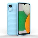 For Samsung Galaxy A03 Core 4G Magic Shield TPU + Flannel Phone Case(Light Blue)