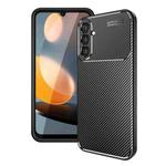 For Samsung Galaxy A24 4G Carbon Fiber Texture Shockproof TPU Phone Case(Black)