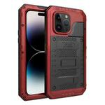 For iPhone 14 Pro Max RedPepper Wolf 360 Full Body Rugged Life Waterproof Phone Case(Red)