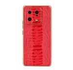 For Xiaomi 13 Pro Genuine Leather Weilai Series Nano Electroplating Phone Case(Red)